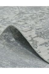 Samantha Hand-Loomed Contemporary Floral Gray Area Rug Gray