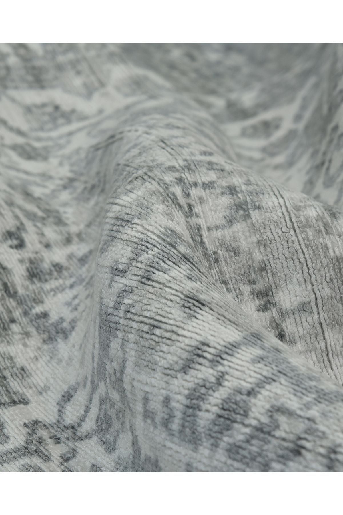 Samantha Hand-Loomed Contemporary Floral Gray Area Rug Gray