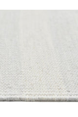 Louella Hand Woven Contemporary Striped Ivory Area Rug Ivory