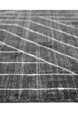 Kali Hand-Loomed Contemporary Geometric Gray Area Rug Gray