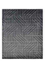Kali Hand-Loomed Contemporary Geometric Gray Area Rug Gray