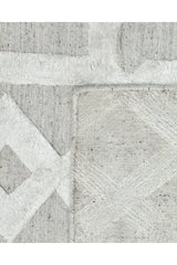 Rae Hand-Loomed Contemporary Trellis Gray Area Rug Gray