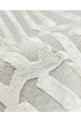 Rae Hand-Loomed Contemporary Trellis Gray Area Rug Gray