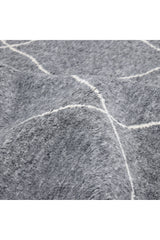 Wallis Hand Knotted Bohemian Moroccan Gray Area Rug Gray
