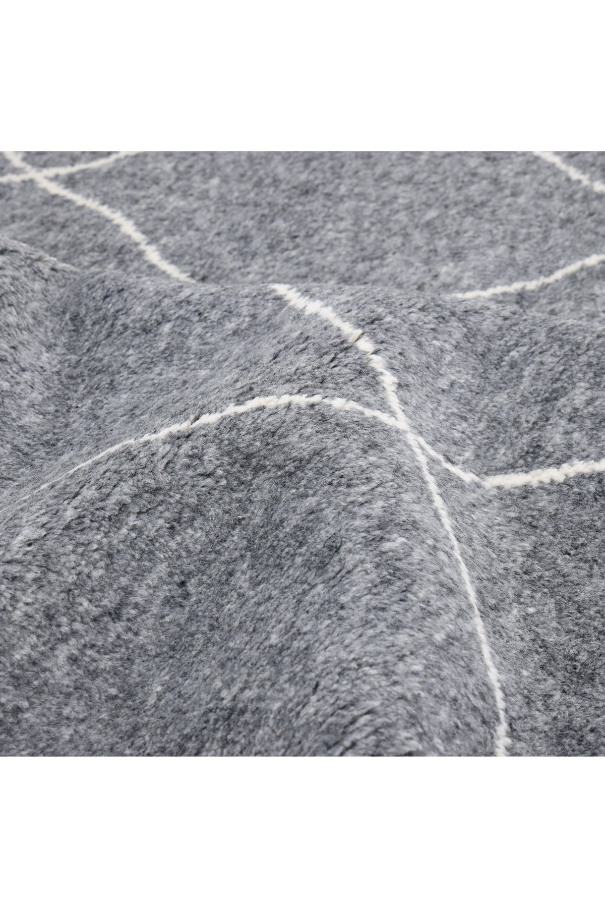 Wallis Hand Knotted Bohemian Moroccan Gray Area Rug Gray