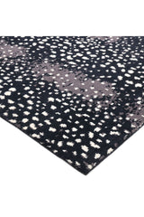 Louis Hand Knotted Contemporary Animal Black Area Rug Black