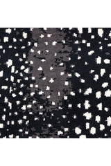 Louis Hand Knotted Contemporary Animal Black Area Rug Black