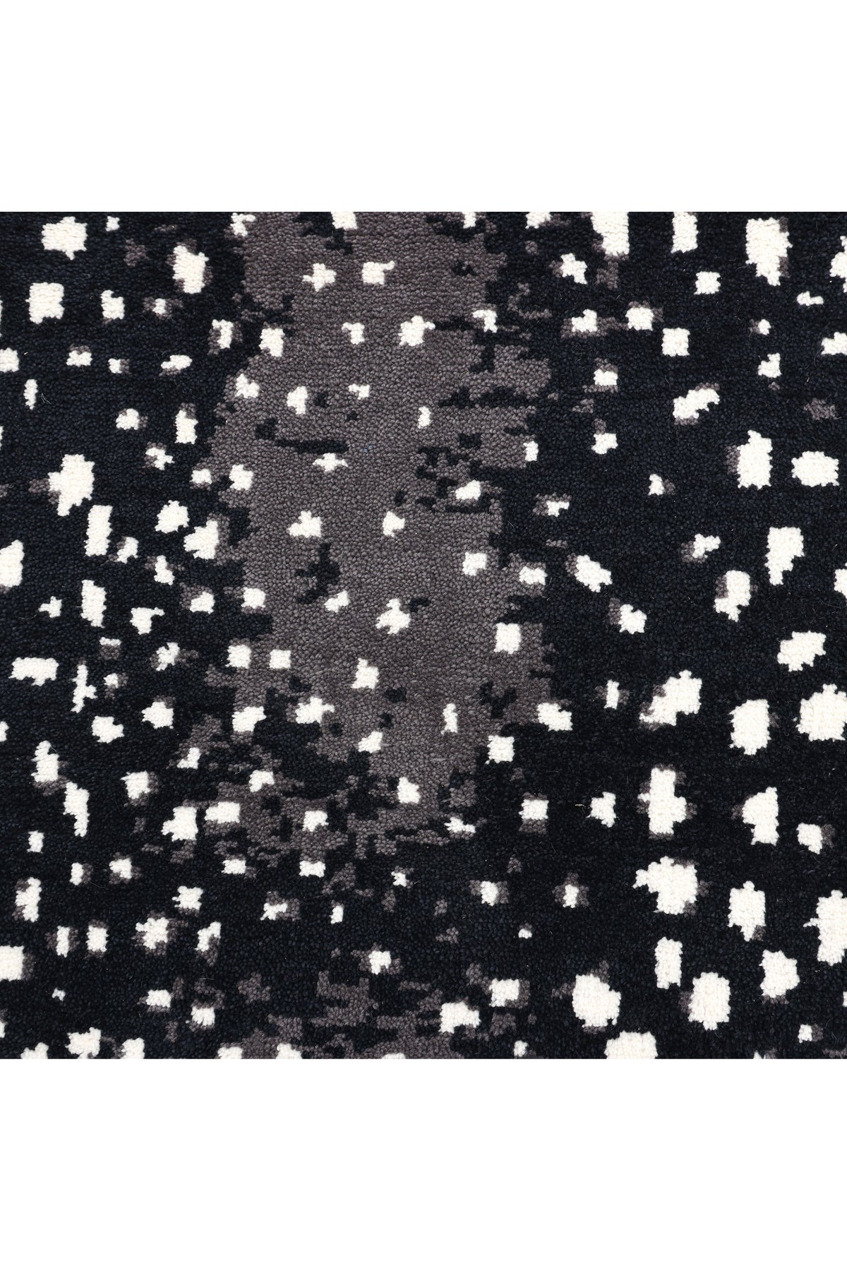 Louis Hand Knotted Contemporary Animal Black Area Rug Black
