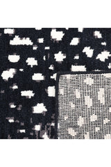 Louis Hand Knotted Contemporary Animal Black Area Rug Black