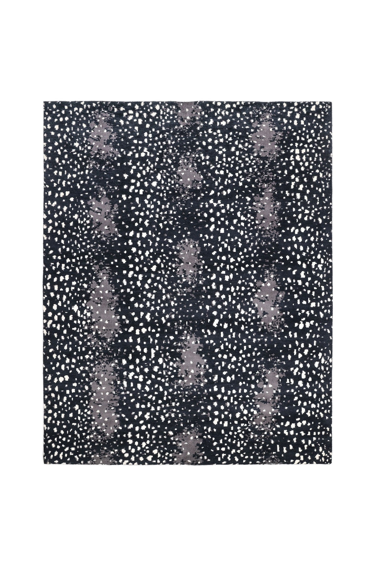 Louis Hand Knotted Contemporary Animal Black Area Rug Black
