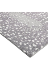 Louis Hand Knotted Contemporary Animal Gray Area Rug Gray