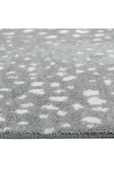 Louis Hand Knotted Contemporary Animal Gray Area Rug Gray