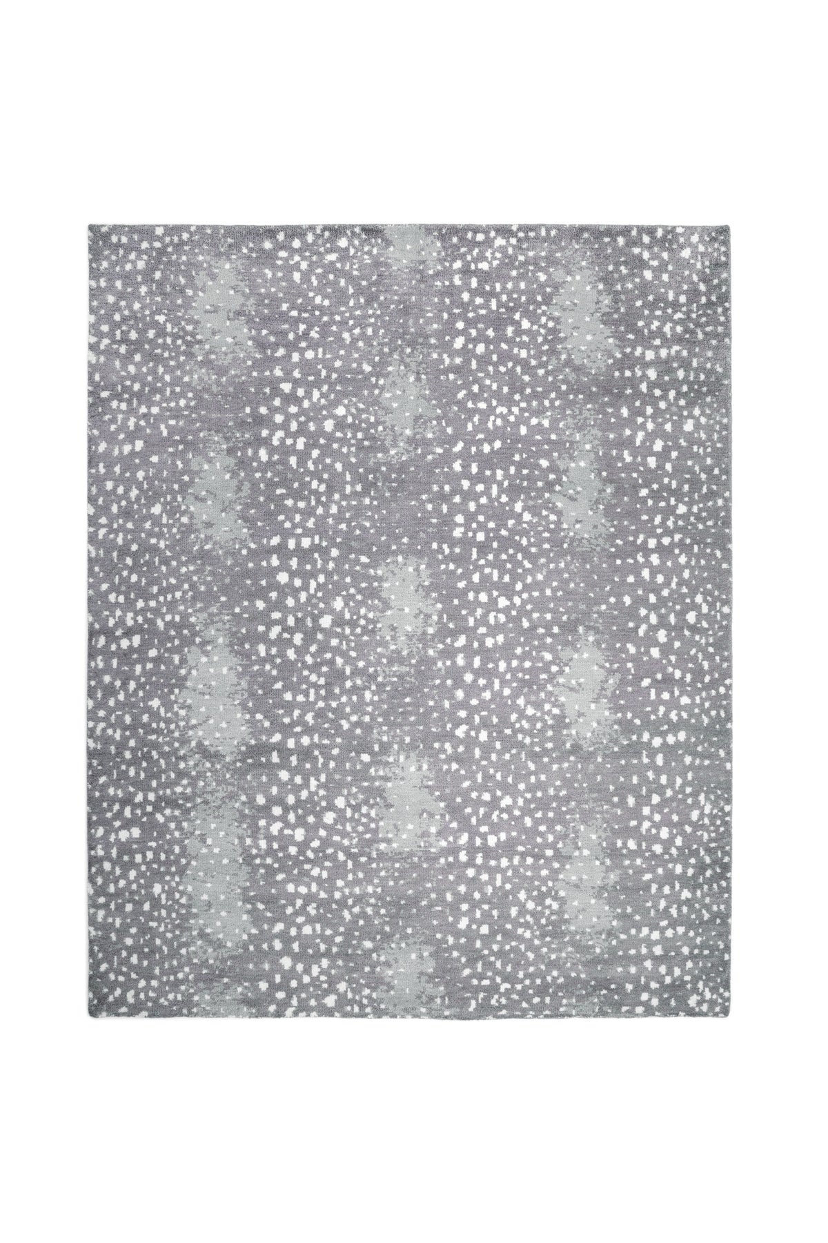 Louis Hand Knotted Contemporary Animal Gray Area Rug Gray