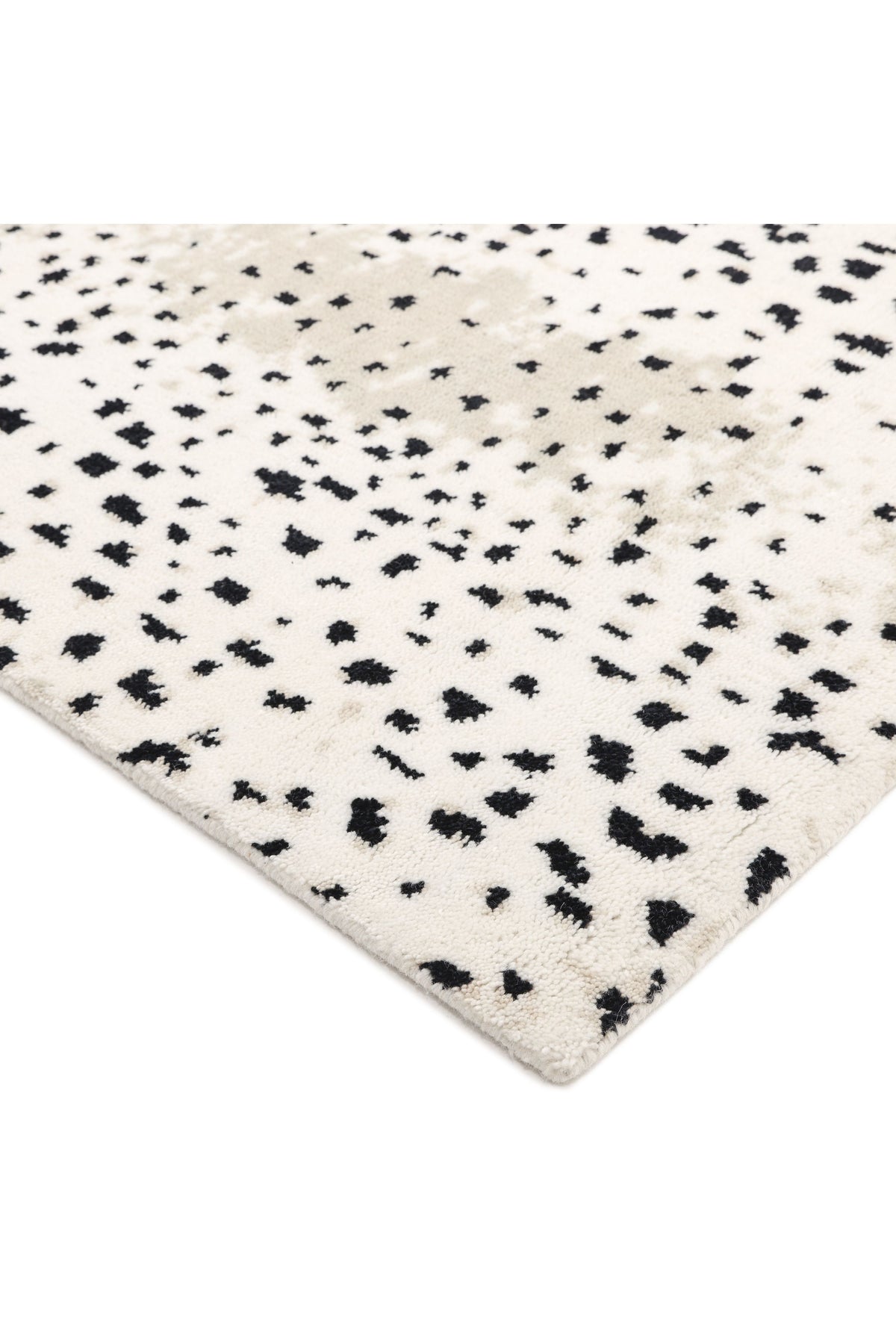 Louis Hand Knotted Contemporary Animal Ivory Area Rug Ivory