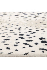 Louis Hand Knotted Contemporary Animal Ivory Area Rug Ivory