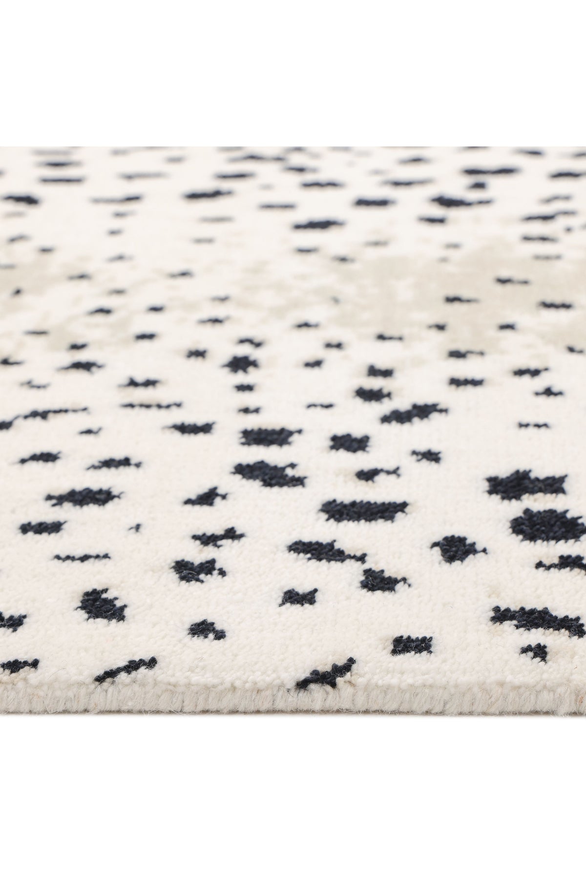 Louis Hand Knotted Contemporary Animal Ivory Area Rug Ivory