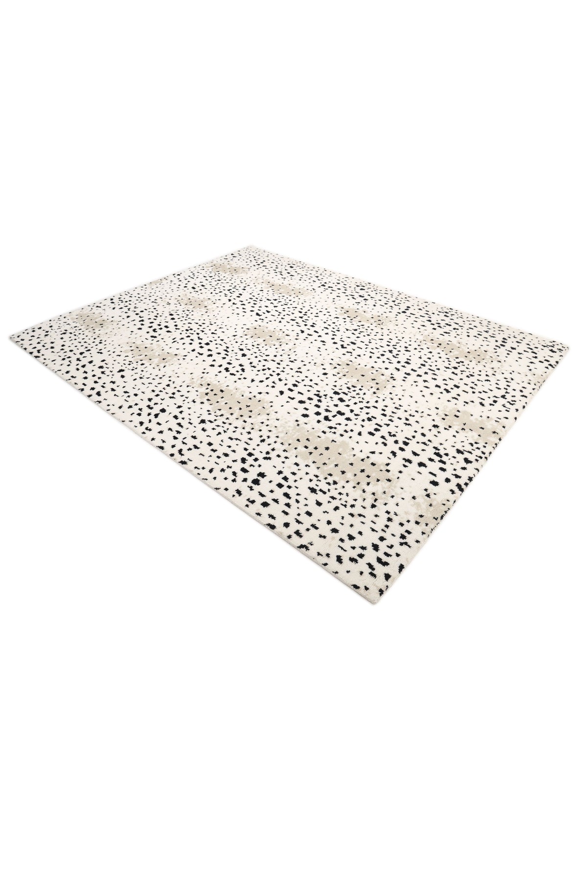 Louis Hand Knotted Contemporary Animal Ivory Area Rug Ivory
