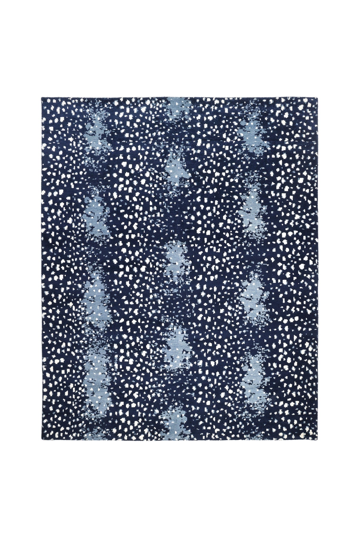 Louis Hand Knotted Contemporary Animal Blue Area Rug Blue