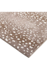Louis Hand Knotted Contemporary Animal Brown Area Rug Brown