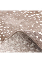 Louis Hand Knotted Contemporary Animal Brown Area Rug Brown
