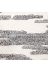 Maverick Hand Knotted Contemporary Geometric Gray Area Rug Gray