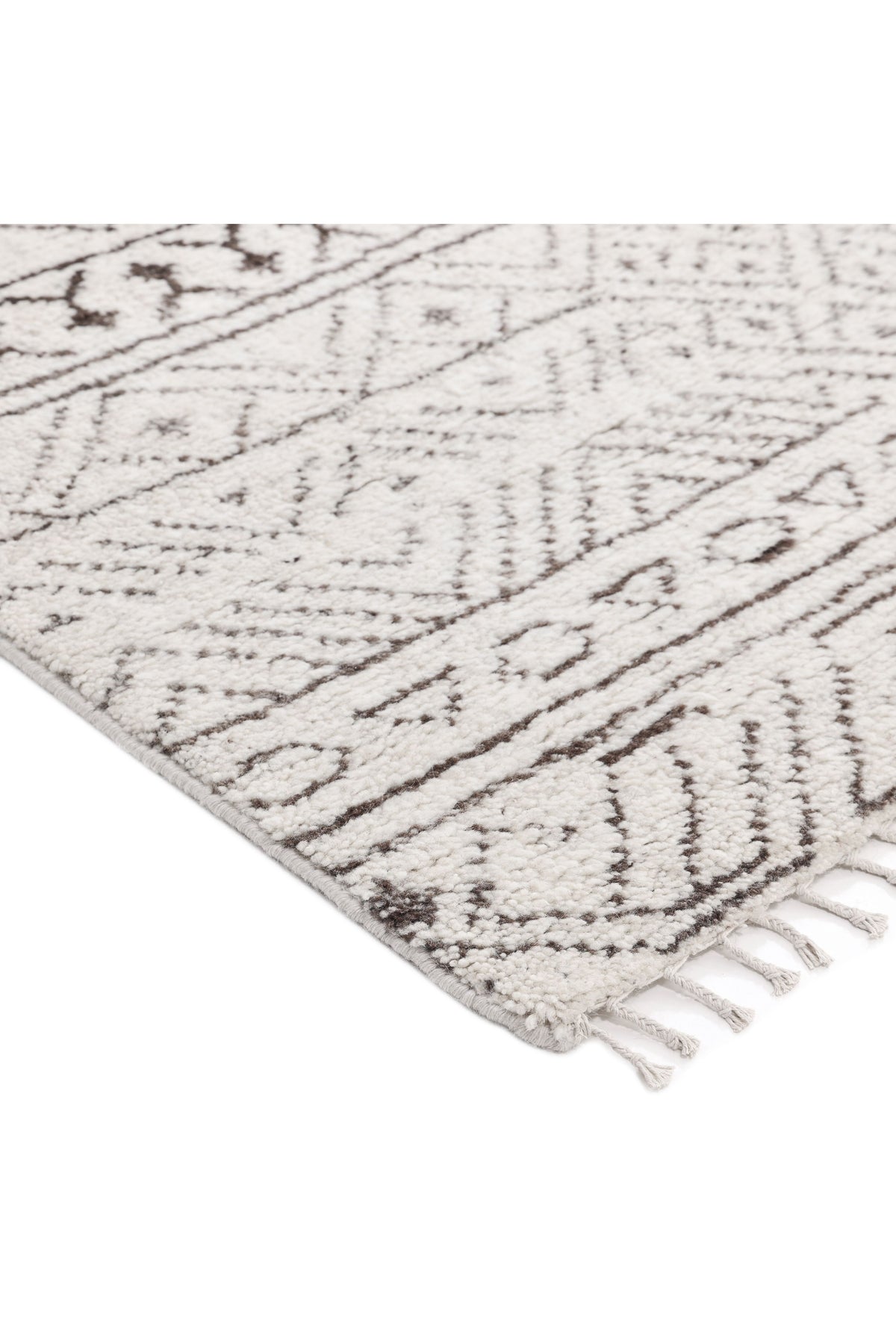 Thomas Hand Knotted Bohemian Moroccan Gray Area Rug Gray