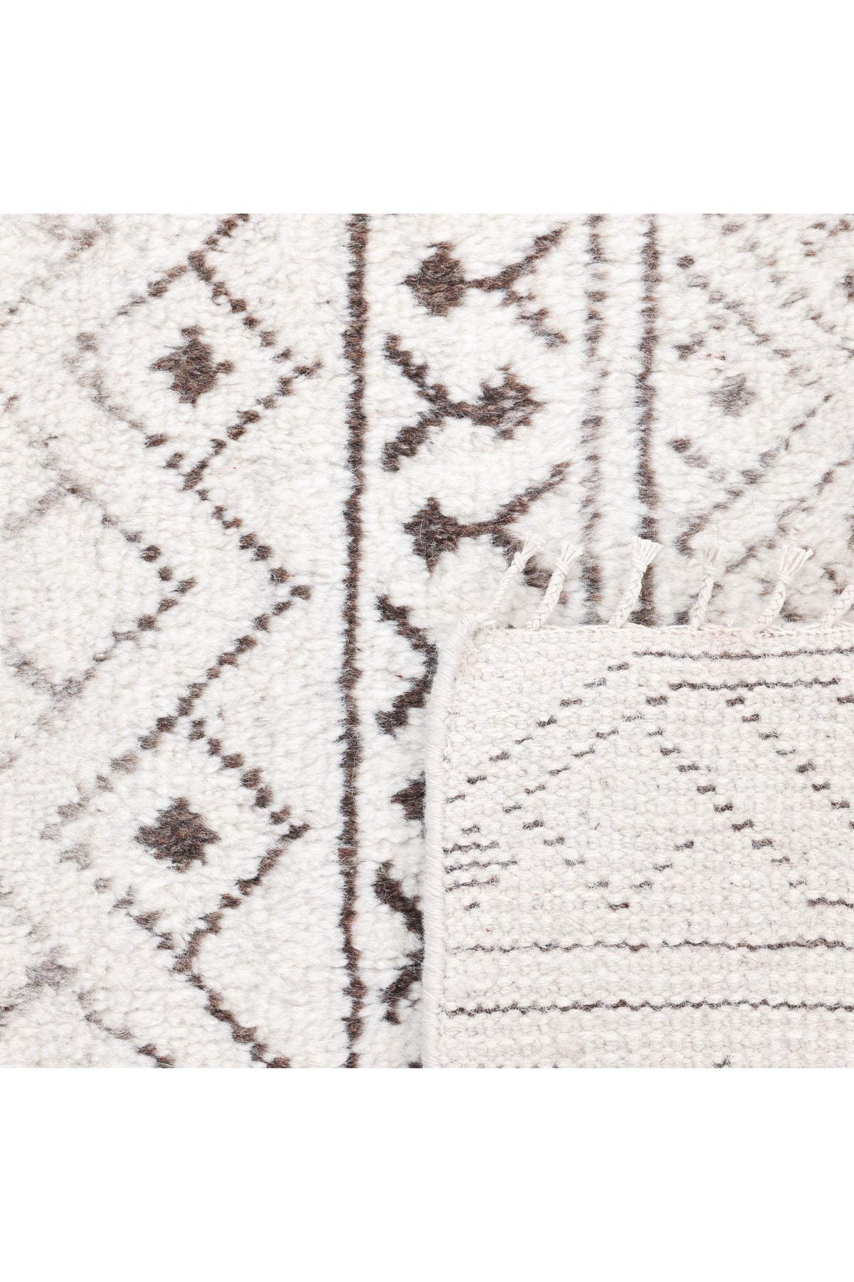Thomas Hand Knotted Bohemian Moroccan Gray Area Rug Gray