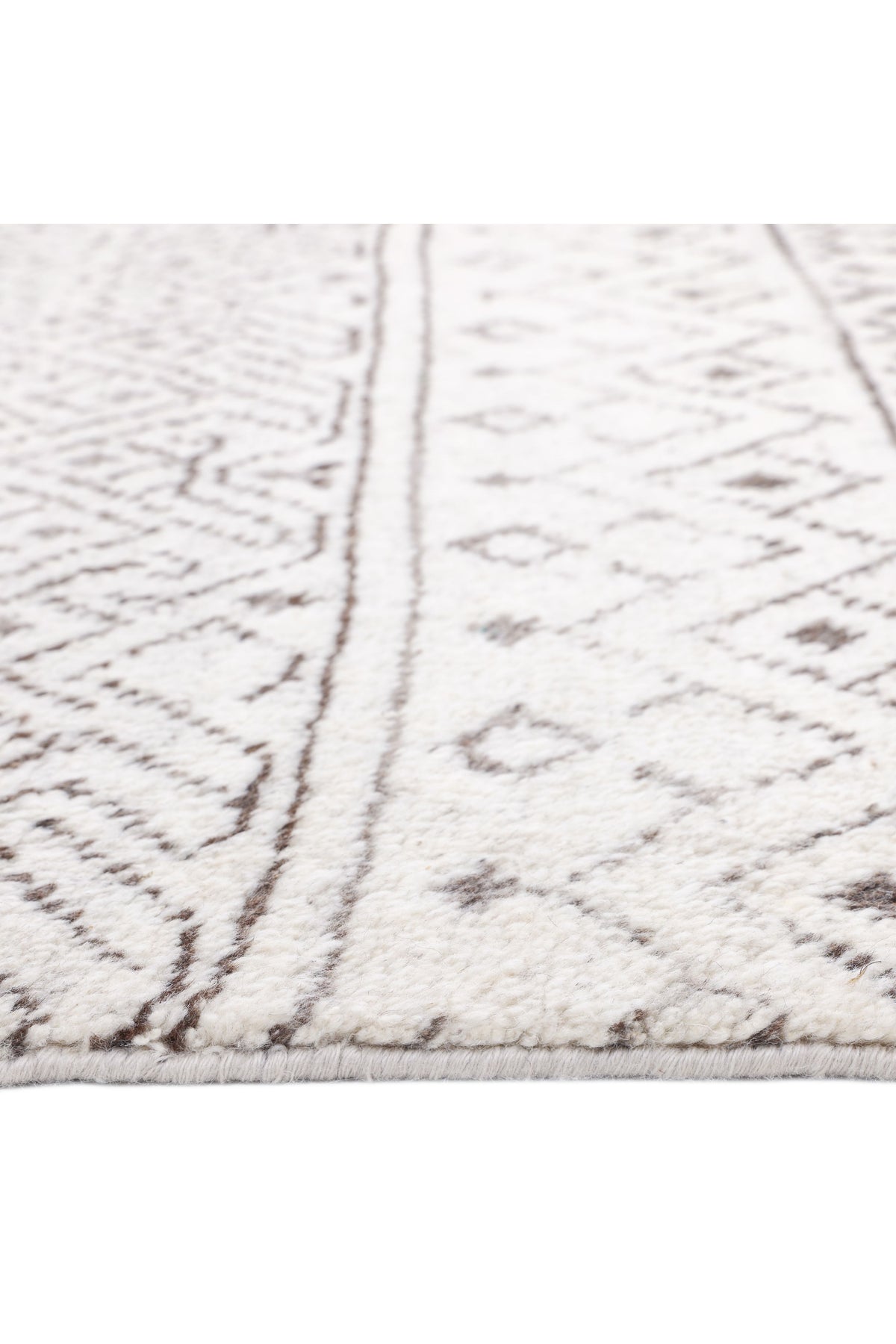 Thomas Hand Knotted Bohemian Moroccan Gray Area Rug Gray