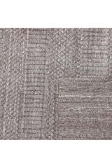 Sanam Hand-Loomed Contemporary Striped Brown Area Rug Brown