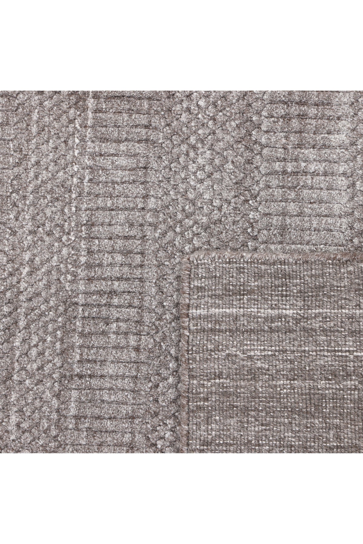Sanam Hand-Loomed Contemporary Striped Brown Area Rug Brown