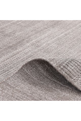 Sanam Hand-Loomed Contemporary Striped Brown Area Rug Brown