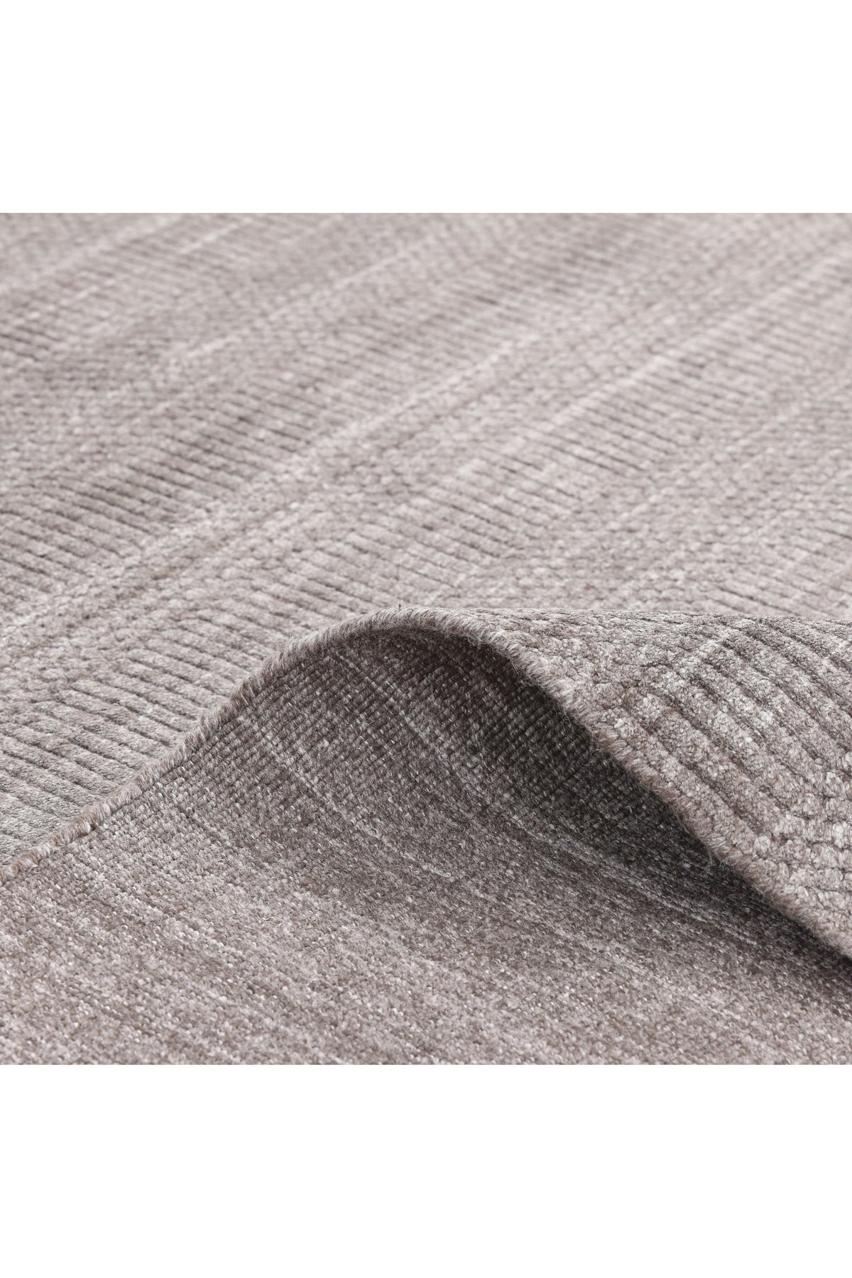 Sanam Hand-Loomed Contemporary Striped Brown Area Rug Brown