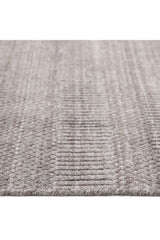 Sanam Hand-Loomed Contemporary Striped Brown Area Rug Brown