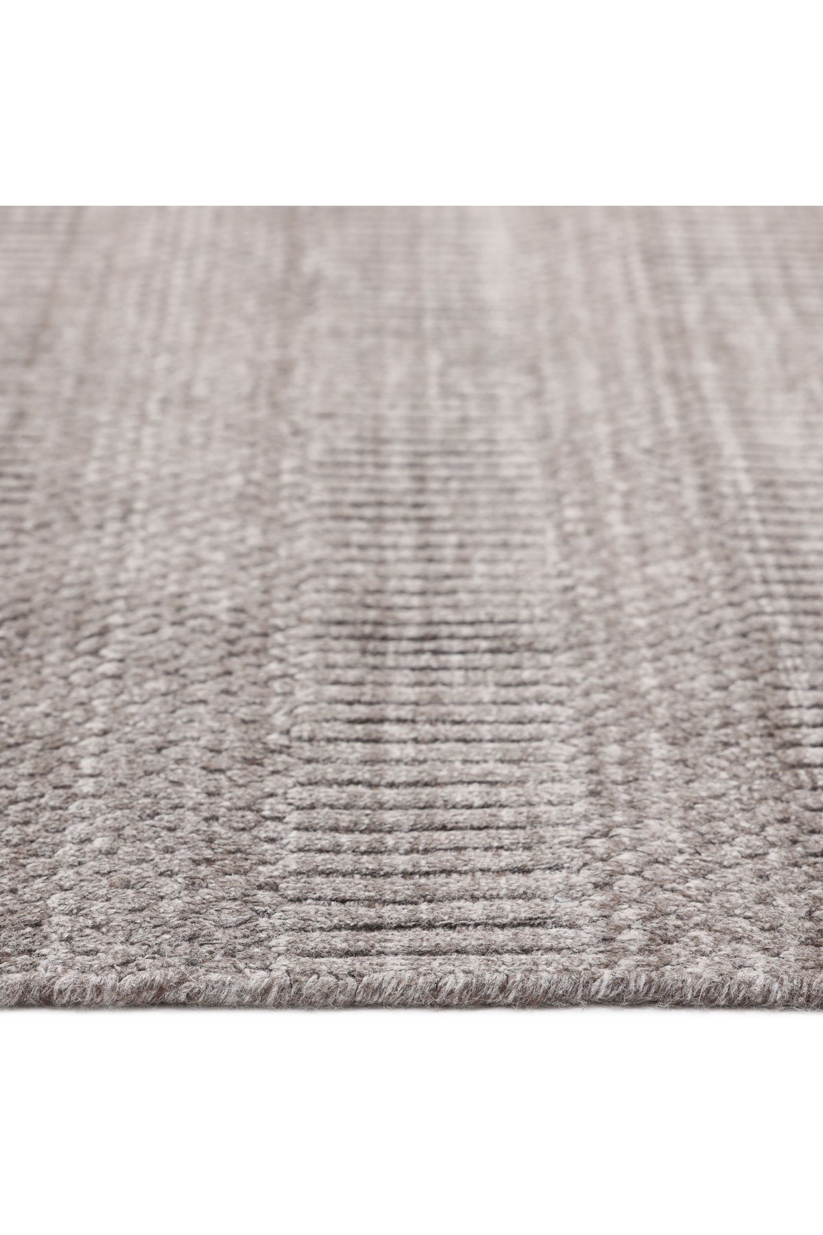 Sanam Hand-Loomed Contemporary Striped Brown Area Rug Brown