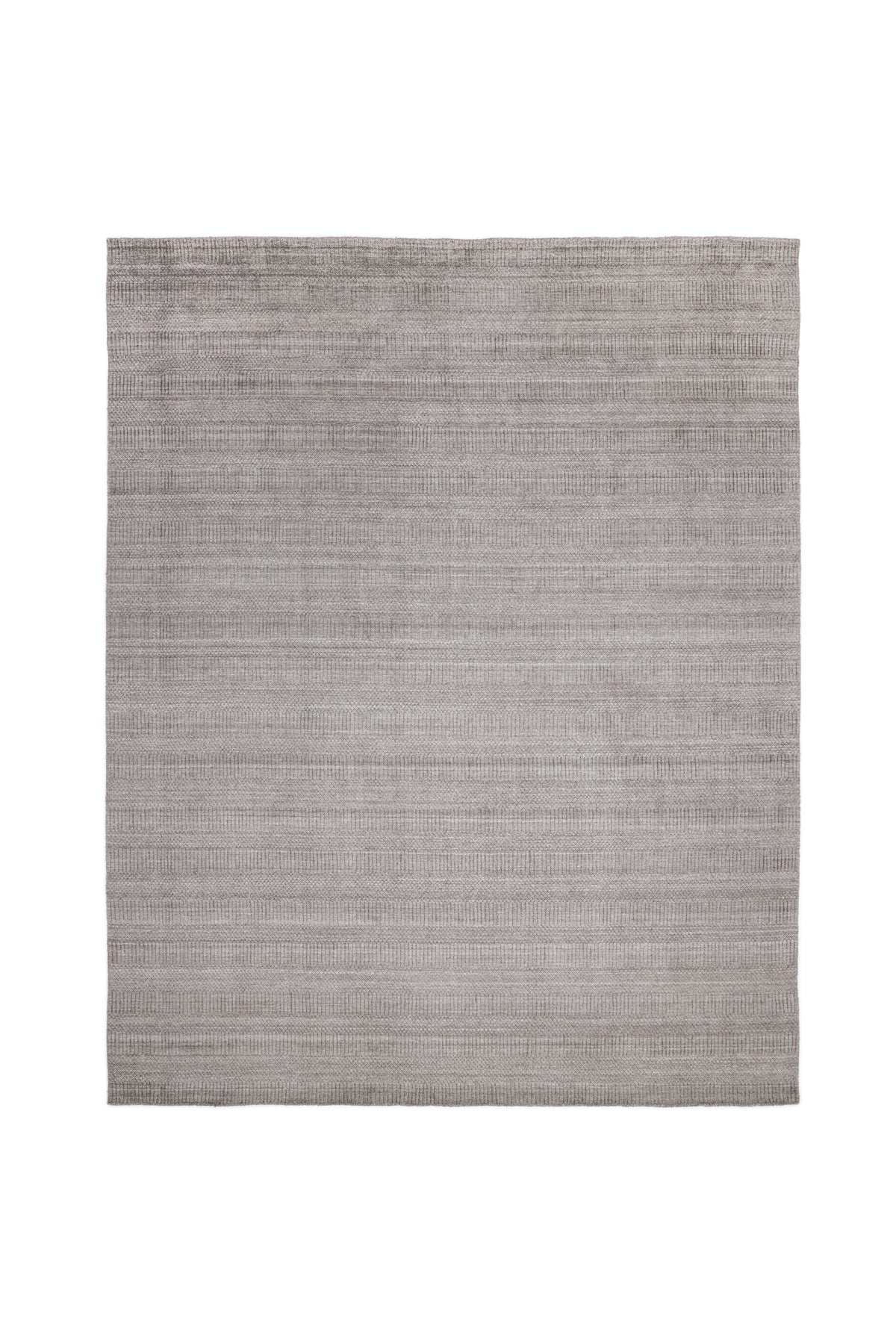Sanam Hand-Loomed Contemporary Striped Brown Area Rug Brown