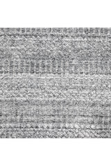 Sanam Hand-Loomed Contemporary Striped Gray Area Rug Gray