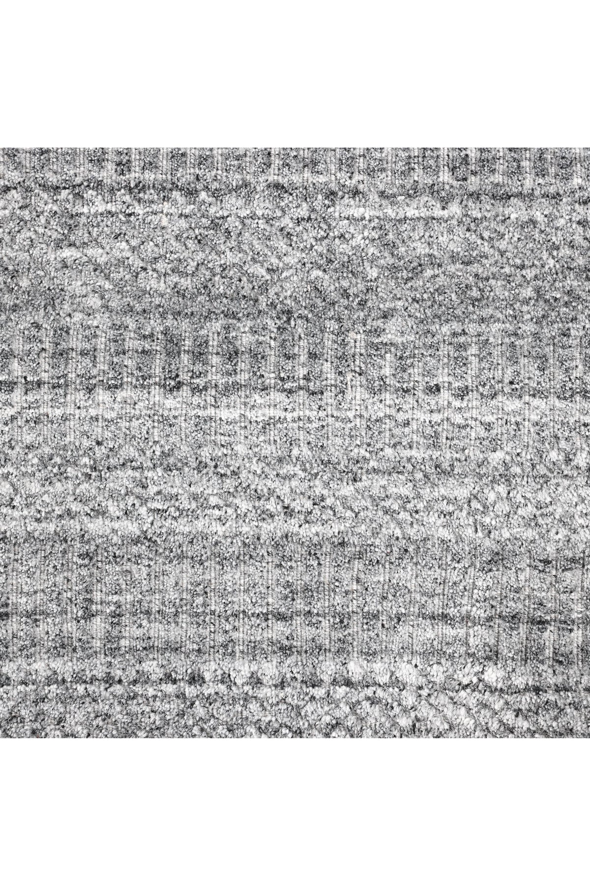 Sanam Hand-Loomed Contemporary Striped Gray Area Rug Gray