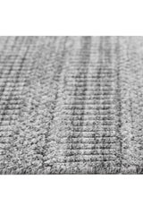 Sanam Hand-Loomed Contemporary Striped Gray Area Rug Gray