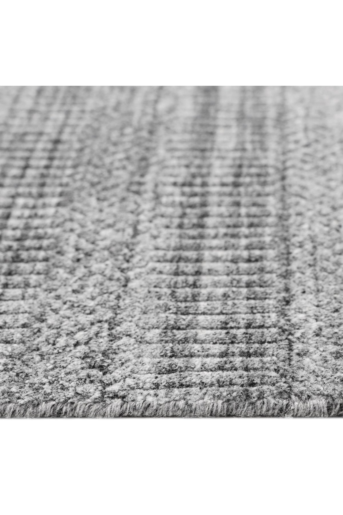 Sanam Hand-Loomed Contemporary Striped Gray Area Rug Gray
