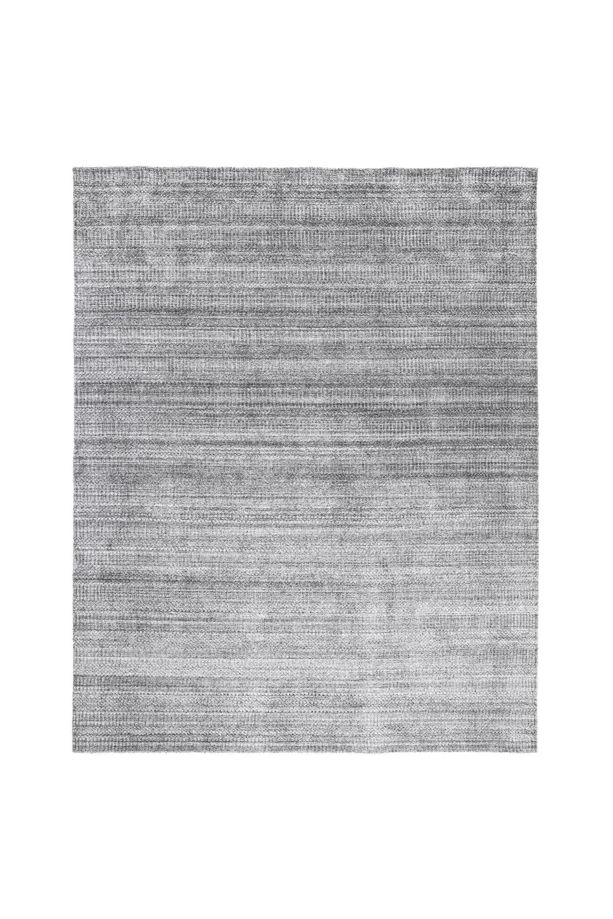 Sanam Hand-Loomed Contemporary Striped Gray Area Rug Gray