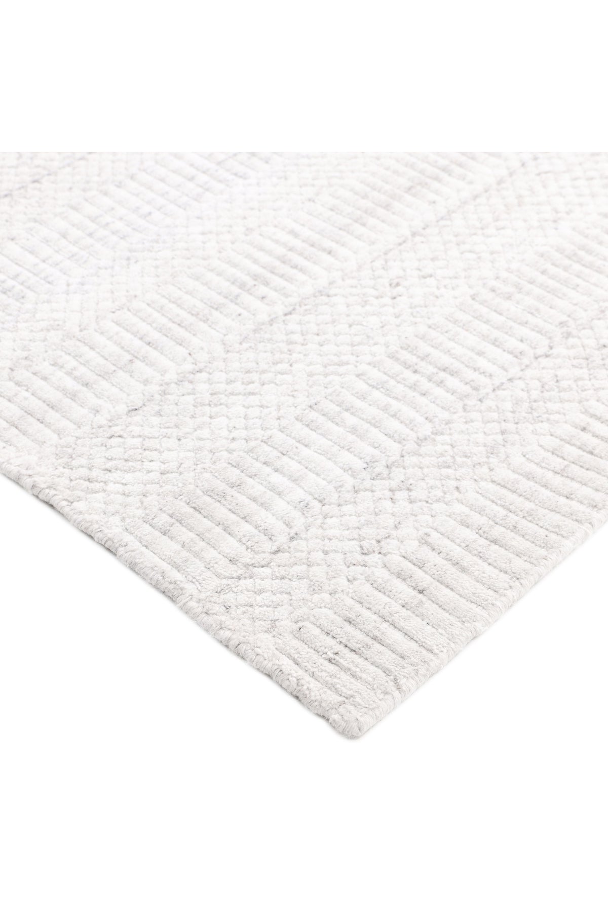 Sanam Hand-Loomed Contemporary Striped Ivory Area Rug Ivory