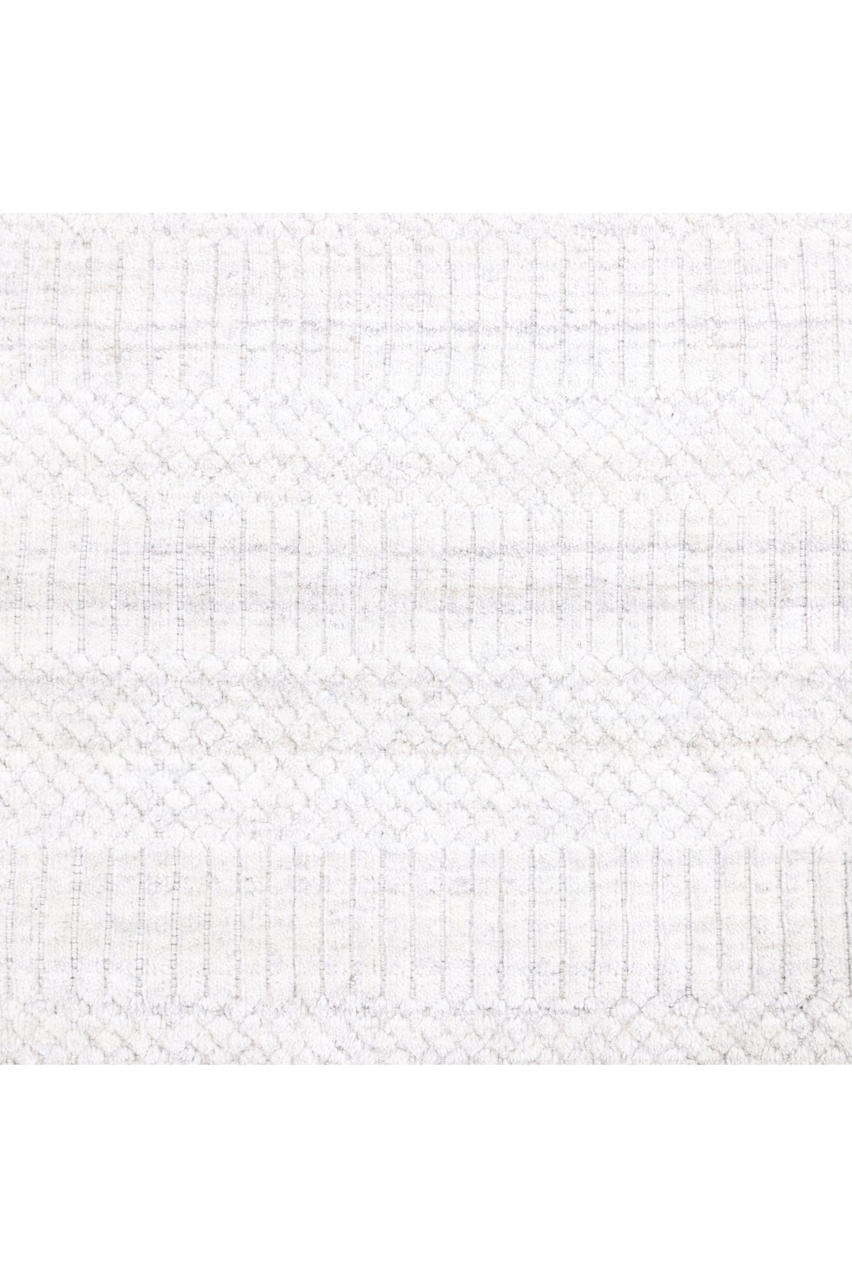 Sanam Hand-Loomed Contemporary Striped Ivory Area Rug Ivory
