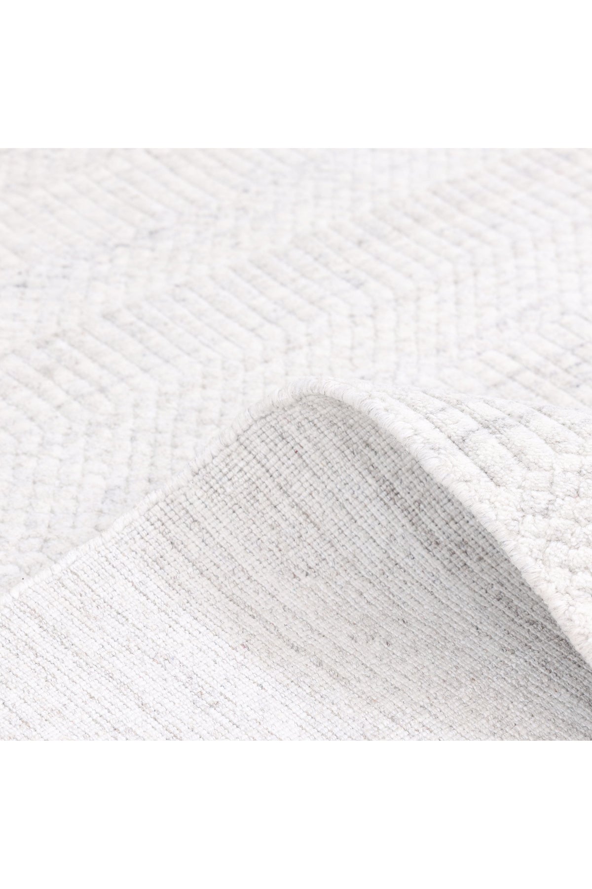 Sanam Hand-Loomed Contemporary Striped Ivory Area Rug Ivory