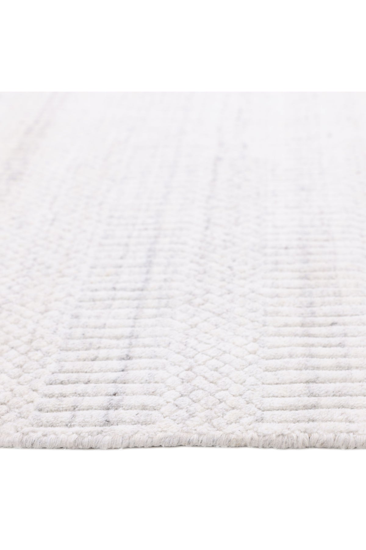 Sanam Hand-Loomed Contemporary Striped Ivory Area Rug Ivory