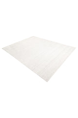 Sanam Hand-Loomed Contemporary Striped Ivory Area Rug Ivory