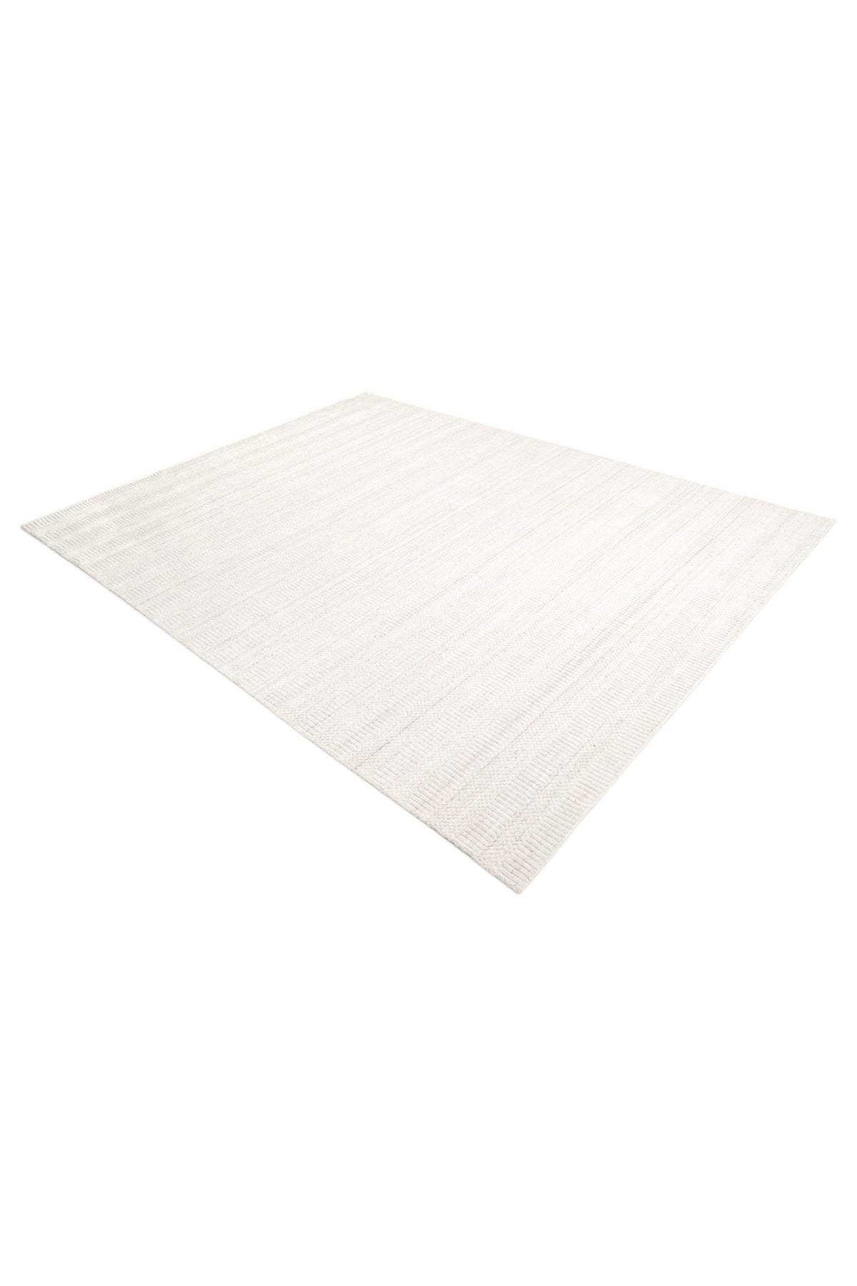 Sanam Hand-Loomed Contemporary Striped Ivory Area Rug Ivory