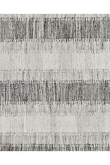 Levi Hand Woven Contemporary Striped Brown Area Rug Brown