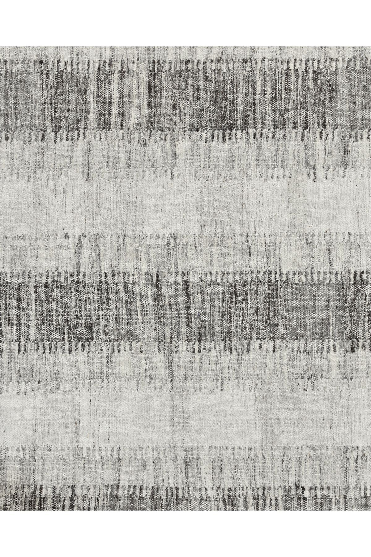 Levi Hand Woven Contemporary Striped Brown Area Rug Brown