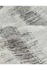 Levi Hand Woven Contemporary Striped Brown Area Rug Brown