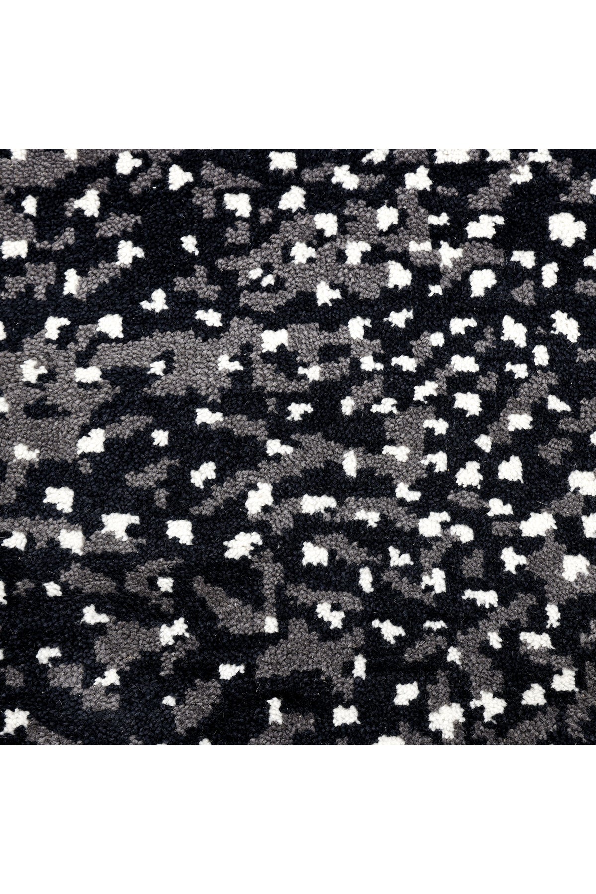Arash Wool Hand Knotted Contemporary Area Rug Black